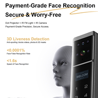 Serrure de portail intelligente extérieure pour jardin, double face, reconnaissance faciale 3D par veine palmaire, empreinte digitale numérique, Tuya, étanche IP68