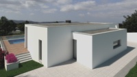 Maison préfabriquée en acier à ossature métallique de 137 m2 avec 3 chambres, villa en conteneur à emballage plat, fabriquée en panneaux sandwich