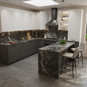 Aegean hiện tại cao đánh bóng chống xước lớn tấm gỗ hạt đá cẩm thạch cho khách sạn phòng tắm tường Vanity đầu - Product Image 5