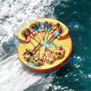 Bote Inflable Giratorio Disco UFO Volador Remolcable para Agua, Tubo Inflable Giratorio Disco, Tumbona Giratoria <span class=keywords><strong>Galaxy</strong></span> Twister - Product Image 3