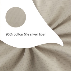 Drap-housse antistatique brodé 95% coton biologique 5% fibre d'argent 400TC écologique durable pour la maison et l'hôtel - Product Image 6