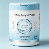 Lingettes démaquillantes multi-usages à base d'eau pure pour le bureau et le quotidien, séparation huile-eau, extraction douce, nettoyage rapide