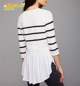 2024 alta calidad personalizada madre lactancia señoras Casual Tops embarazada maternidad <span class=keywords><strong>ropa</strong></span> de enfermería - Product Image 2