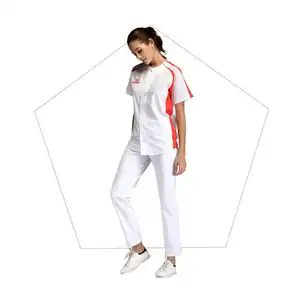 Prix usine Offre Spéciale respirant à séchage rapide maille tissu blanc femmes maillots de Baseball équipe uniforme jeunesse Softball vêtements de sport