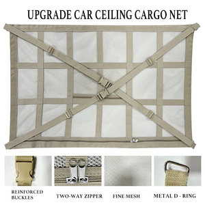 Xe Trần <span class=keywords><strong>Cargo</strong></span> <span class=keywords><strong>net</strong></span> với túi xe trên lưu trữ lưới tổ chức hai lớp mái Lưới cắm trại overlanding <span class=keywords><strong>Cargo</strong></span> <span class=keywords><strong>Net</strong></span> - Product Image 5