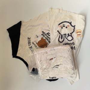 Trapos de Algodón Ecológicos Blancos Impresos para Limpieza General, Suaves y Reutilizables - Product Image 1