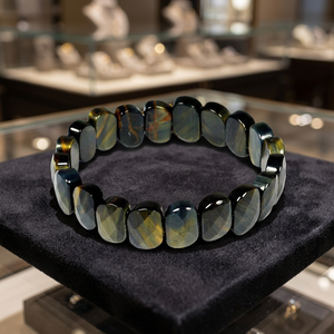 tiger Eye <b>Bracelet</b> Exotic Faceted Bead <b>Bracelet</b> for Reiki <b>Healing</b> - Product Image 2