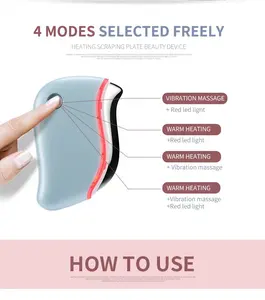 Appareil anti-rides électrique chauffant Gua Sha pour le visage et le cou, massage facial, approvisionnement direct fabricant à prix réduit pour achats groupés - Product Image 4