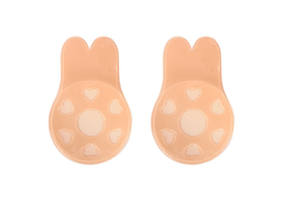 Soutiens-gorge invisibles, adhésifs pour le lifting des seins, cache-tétons, ruban adhésif en spandex/nylon, autocollant confortable, respirant, anti-dévoilement, couleur chair/noir - Product Image 3