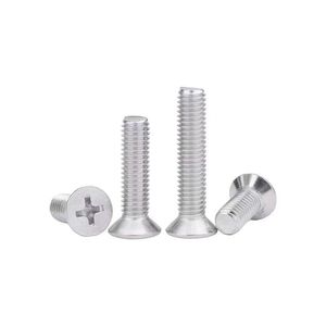304 Stainless Steel Flat Head Phillips Screws Inch Standard Thread Countersunk Head Machine Screws #2 #4 #6 #8 #10 - Product Image 3