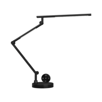 Lampe de bureau contemporaine à LED, base métallique pliable, télécommande tactile, deux sources lumineuses, 24V DC, protection des yeux, CRI 95 élevé, dimmable