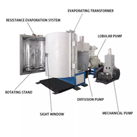 Machine de revêtement PVD fabriquée en Chine, machine de placage au chrome par pulvérisation, équipement sous vide pour bijoux et décorations de Noël