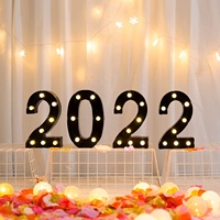 Lettres lumineuses LED 3D en acrylique, 26 lettres alphabétiques et 10 chiffres, enseigne publicitaire en PVC pour entreprise et centre commercial