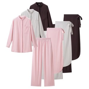 Conjunto de 3 Piezas de <span class=keywords><strong>Lino</strong></span> para Mujer, Nuevo Modelo 2026, Camisa, Camiseta sin Mangas y Pantalones Largos Anchos, Atuendo Casual para Vacaciones - Product Image 5