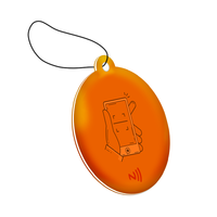 Porte-clés code QR personnalisé avec URL programmable RFID Epoxy NFC Pet ID Tags
