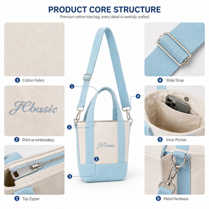 Wholesale Canvas <b>Tote</b> <b>Bag</b> Manufacturer Custom Cotton Shopping <b>Bag</b> <b>with</b> <b>Shoulder</b> <b>Strap</b> Logo Printing for Corporate Gifts - Product Image 3