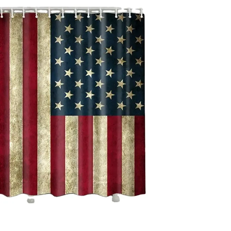 Tende da bagno con bandiera USA tende da bagno con stelle fresche e brillanti