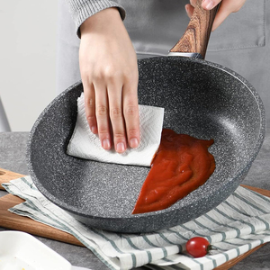 High Quality <b>Ceramic</b> Nonstick Glass Cover Cookware 4-5L Capacity Gas & Induction Forged Aluminium Frying <b>Pan</b> - Product Image 4