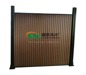 Valla <span class=keywords><strong>de</strong></span> <span class=keywords><strong>Jardín</strong></span> Horizontal <span class=keywords><strong>de</strong></span> Aluminio y WPC, Resistente a la Intemperie, Impermeable y <span class=keywords><strong>de</strong></span> Fácil Instalación - Product Image 6