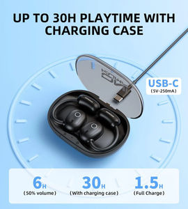 Écouteurs sans fil ONIKUMA <span class=keywords><strong>T25</strong></span>, écouteurs <span class=keywords><strong>Bluetooth</strong></span>, écouteurs à oreille ouverte - Stéréo HiFi, appels clairs, micro, 30H d'autonomie - Product Image 2