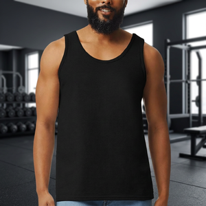 Cheap Price High Quality <b>Knitted</b> Casual Cotton/Polyester Breathable Eco-Friendly Fitness Gym Waffle <b>Tank</b> <b>Tops</b> <b>Men</b> Sleeveless - Product Image 3