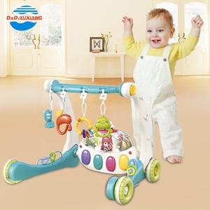 <span class=keywords><strong>Tapis</strong></span> <span class=keywords><strong>de</strong></span> jeu musical multifonctionnel 2 en 1 pour bébé, apprendre à marcher, pédale à bascule pour enfants, marcheur éducatif - Product Image 3