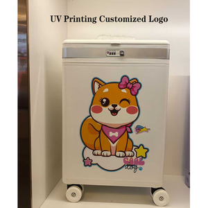 <span class=keywords><strong>Valise</strong></span> à ouverture frontale de nouvelle conception avec miroir de maquillage LED, <span class=keywords><strong>valise</strong></span> de cabine légère de 20 pouces, <span class=keywords><strong>valise</strong></span> de voyage, <span class=keywords><strong>valise</strong></span> à cosmétiques - Product Image 6