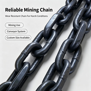 High Tensile Round Link Mining Chain <b>18</b>*64 22*86 Quenched and Tempered Steel for Coal Scraper Conveyor High-strength Ma - Product Image 1