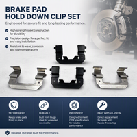 Kit de montage de plaquettes de frein D1202 pour Hyundai, kit de réparation de collier de frein 58101-0WA00, clips de réparation de plaquettes de frein avant