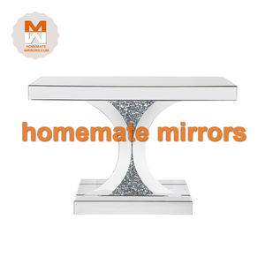 Mesa de <span class=keywords><strong>consola</strong></span> con espejo en forma de C moderna <span class=keywords><strong>barata</strong></span> con iluminación LED - Product Image 4