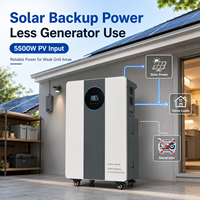 Système de batterie solaire tout-en-un anti-coupures de courant 5KW 16KWh avec onduleur 0ms pour zones à réseau faible tension