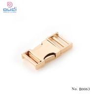 Boucle à dégagement rapide latérale doublement réglable en zinc de 38 mm de qualité supérieure, pièces de sac spéciales haut de gamme
