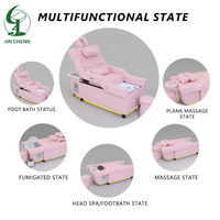 Table de massage électrique multifonctionnelle Jincheng pour salon de beauté, lit de spa pour les pieds inclinable, table de massage corporel complet professionnelle