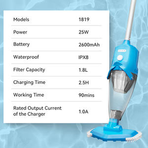 Aspirador eléctrico de mano para <span class=keywords><strong>piscina</strong></span>, aspiradora automática de hojas para <span class=keywords><strong>piscina</strong></span>, <span class=keywords><strong>barredora</strong></span>, cepillo de limpieza robótico y deslizante - Product Image 6