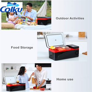 Mini Table Top <strong>Fridge</strong> Refrigerator 12V Black and Red Car Smart Portable <strong>Small</strong> <strong>Fridge</strong> With DC Powerfor <strong>Camping</strong> - Product Image 6