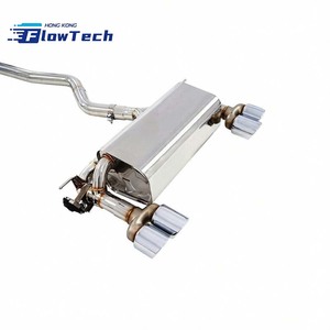 Système d'échappement Catback/Axle-Back en acier inoxydable T304 poli avec embouts polis pour BMW F30 330i/320i B48 2.0T 2012-2020 - Product Image 6