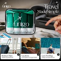 Kit de toilette réutilisable conforme TSA, fabriqué en usine OEM, avec flacons de voyage en silicone pour les voyages de camping