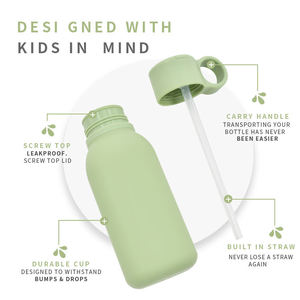 Customized Bento <b>Box</b> Set for Children's <b>School</b> Stainless Steel Spoon Fork Silicone Children's <b>Lunch</b> <b>Box</b> and Water Bottle Set - Product Image 5