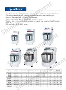 Shineho Commercial grand mélangeur professionnel chinois, accueil électrique en spirale <span class=keywords><strong>Pizza</strong></span> gâteau pain <span class=keywords><strong>pâte</strong></span> <span class=keywords><strong>à</strong></span> pain <span class=keywords><strong>Kitchenaid</strong></span> mélangeur électrique d'aliments - Product Image 6