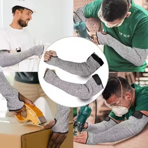 AmpsafeX Mangas Protectoras Resistentes a Cortes Nivel 5 HPPE, Antideslizantes, Lavables, Grises, Equipo de Seguridad para Cocina y Trabajo Industrial - Product Image 2