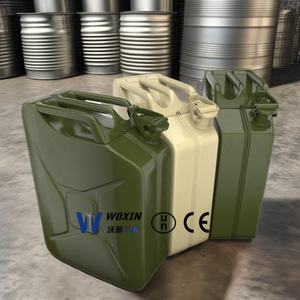 Bidón Metálico Negro Estándar de la ONU para Autos de Carreras Vp, Tanque Portátil de Gasolina con Grifos para 20 Litros - Product Image 2