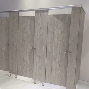Tablero de partición de puerta de inodoro laminado compacto Accesorio de partición de cubículo Hpl de bajo precio - Product Image 5