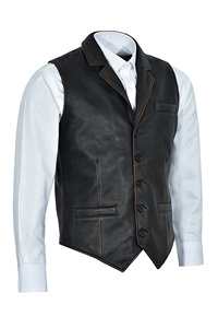 Custom 100% Genuine Black Rub Off Wax Nappa Leather <b>Men</b>’s <b>Jacket</b> Private Label OEM Wholesale Manufacturer Luxury Casual Style - Product Image 3