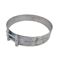 YONGYONG 0019954544 280mm Serre-câble plat robuste Veefit pour échappement de camion Mercedes Benz-10