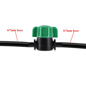 100Pcs 1/4 "Hose Mini Van Vườn Tưới Nước Thủy Lợi Shut Off Điều Khiển 4/7Mm Ống Để 6Mm Waterstope Barbed Miniature Van - Product Image 6
