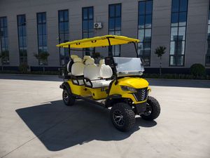 Electric 6-Passenger Off-Road Club Car Golf Cart With <b>LED</b> Lights Steel Material 5KW Motor-Vehicle Machinery - Product Image 1