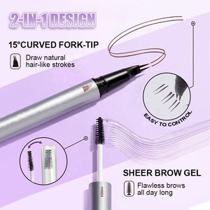 <span class=keywords><strong>Crayon</strong></span> à sourcils 2-en-1 longue tenue et durable, imperméable, avec brosse et <span class=keywords><strong>cire</strong></span> à sourcils - Product Image 2