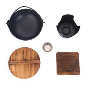 Sukiyaki japonais Pot Ménage Mini Hotpot Réchaud Solide Alcool Réchaud à <span class=keywords><strong>Fondue</strong></span> Ensemble - Product Image 3