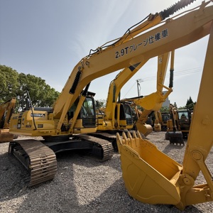 รถขุดไฮดรอลิกแบบตีนตะขาบ Komatsu PC210 ขนาด 21 ตัน รถขุดมือสอง Komatsu ของแท้ รถขุดขนาดกลางสำหรับงานวิศวกรรม ขาย - Product Image 1