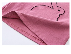 Ensembles de vêtements pour enfants, jolis ensembles pantalon et chemise avec motif lapin pour filles, vente en gros - Product Image 4